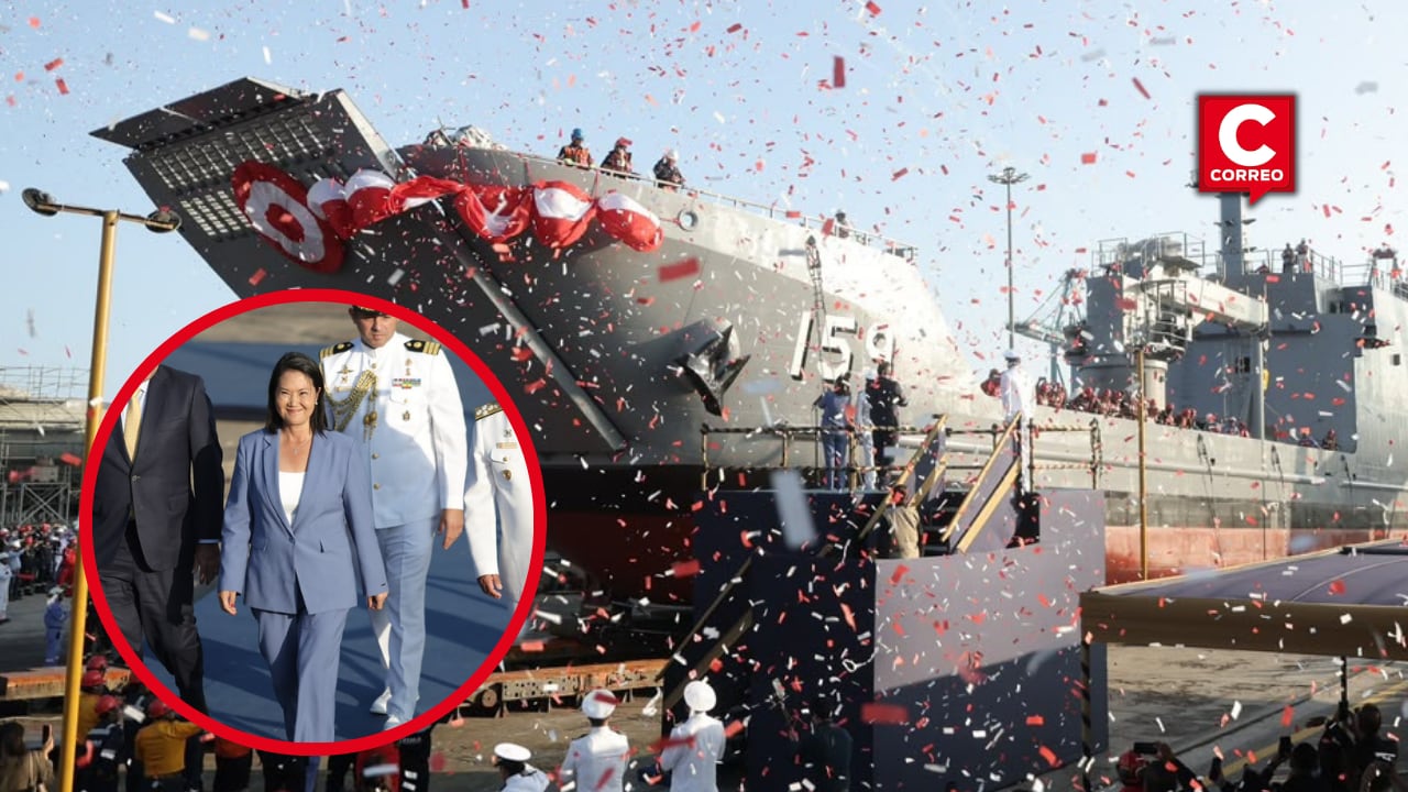 Keiko Fujimori participa en bautizo y botadura del BAP Chimbote en el Callao