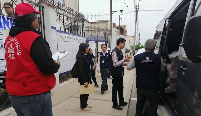 ODPE Mollendo terminó con el traslado de material electoral en sus seis distritos de su jurisdicción. Foto: ODPE Mollendo