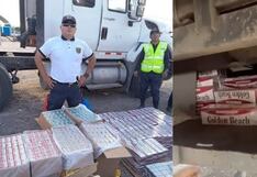 Incautan 300 mil cigarrillos ilegales en Nasca durante un operativo policial