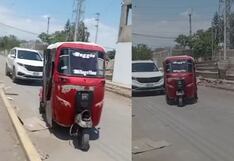 Ica: mototaxista intenta atropellar a mujer tras ser grabado arrojando basura