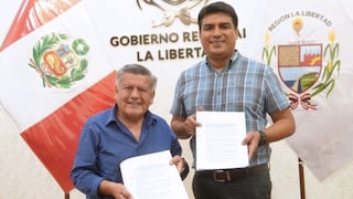 Mario Reyna, alcalde encargado de Trujillo, se reúne con el gobernador César Acuña