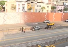 Miraflores: Auto se empotra contra baranda en la vía expresa de Paseo de la República