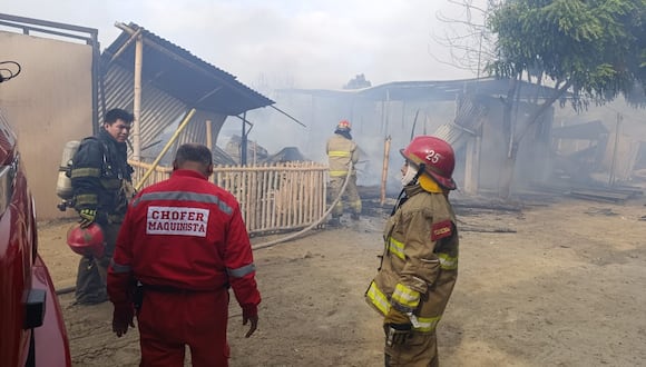 Las familias afectadas no pudieron rescatar sus bienes porque el fuego se expandió de manera rápida.