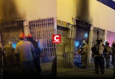 Cercado de Lima: explosivo causa incendio en centro comercial “El Progreso” en la avenida Argentina