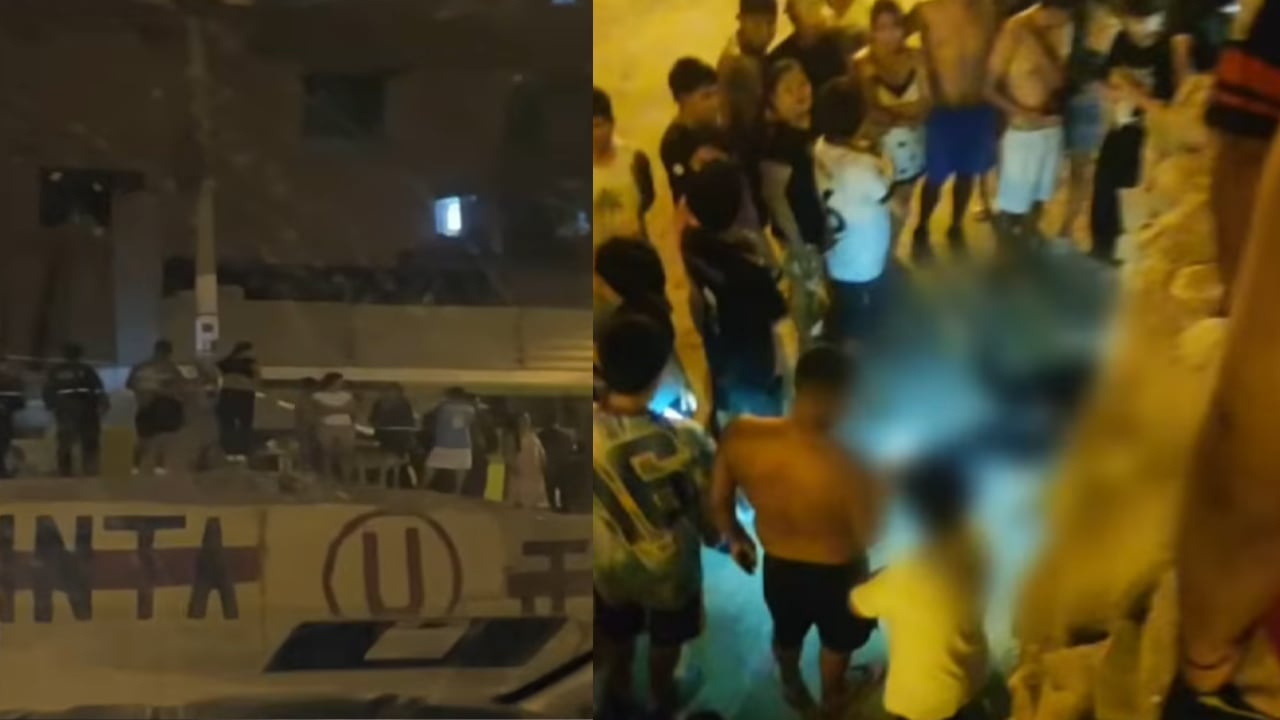 El hecho ocurrió en Las Casuarinas de Nueva Vida y estaría vinculado a una presunta pelea entre barristas de fútbol. (Imágenes de TV Perú)