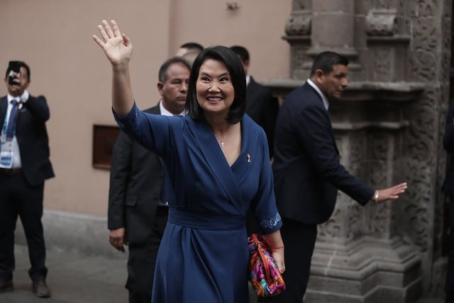 Keiko Fujimori inicia agenda de la Transmisión de Mando en Torre Tagle