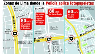 La Policía impuso 390 papeletas en tres vías importantes de la capital