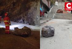 Dos niños mueren aplastados por deslizamiento de rocas en Huancavelica