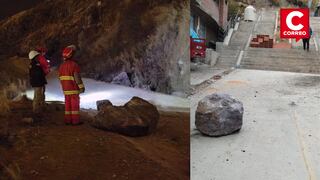 Dos niños mueren aplastados por deslizamiento de rocas en Huancavelica