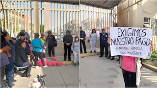 Ica: personal de seguridad y limpieza protesta por falta de pagos por dos meses