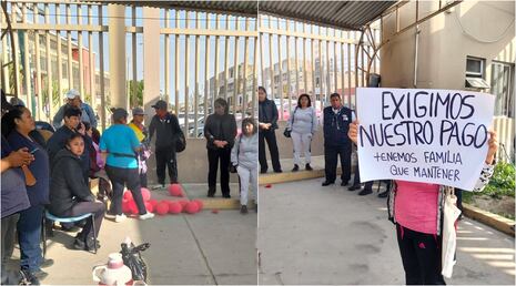 Ica: personal de seguridad y limpieza protesta por falta de pagos por dos meses