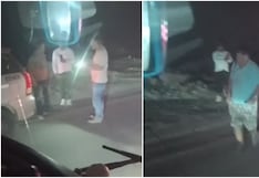 Varones se salvan de morir en la Panamericana Sur y el tránsito es restringido (VIDEO)