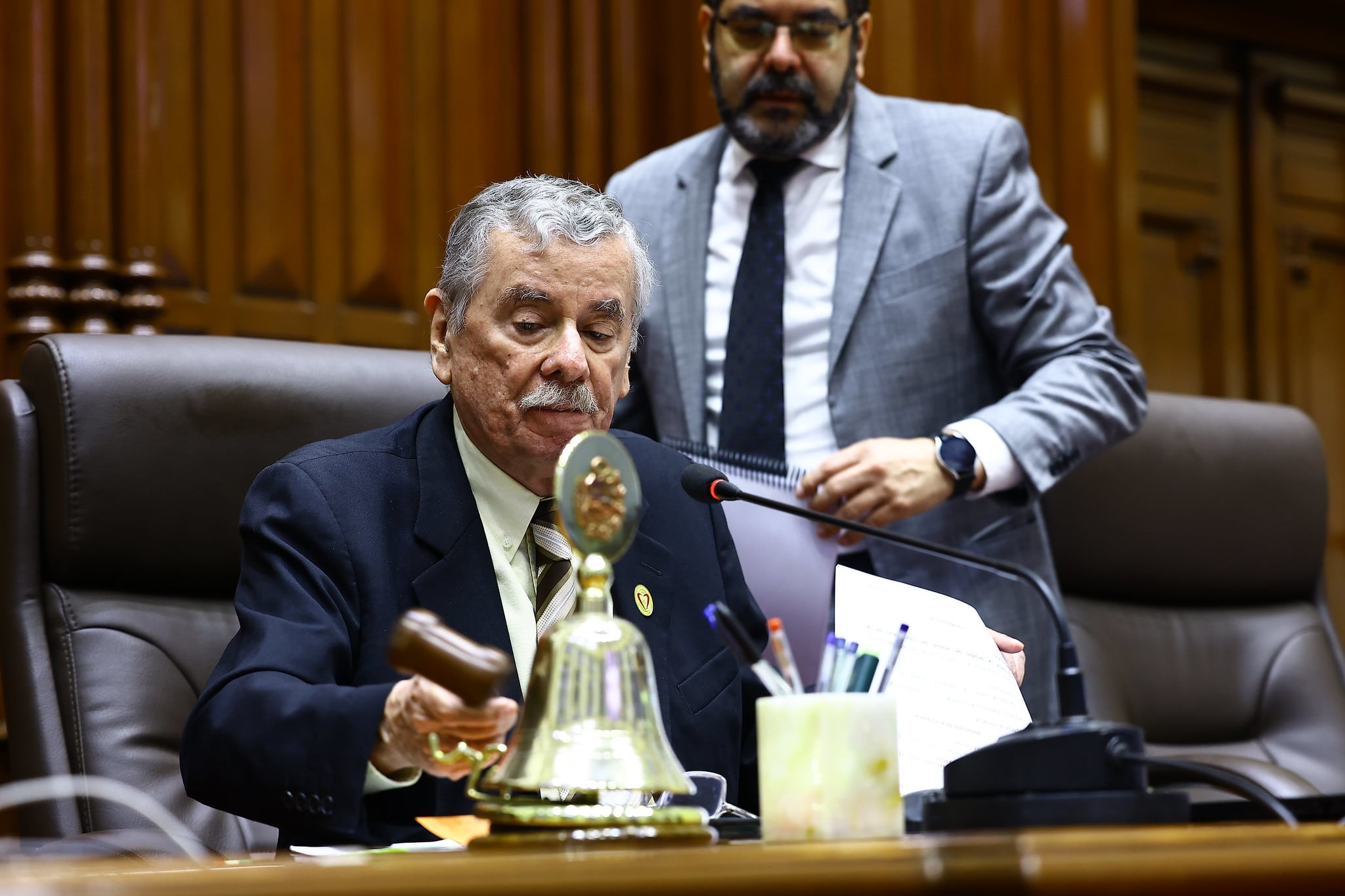 El presidente encargado del Congreso, Fernando Rospigliosi. (Foto: Congreso)