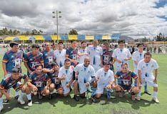 Sáenz y Carranza en lanzamiento de su programa de mejoramiento de escenarios deportivos en Junín