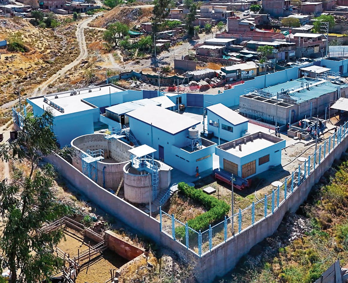 Periodo de puesta en marcha es de 90 días en la Planta de Tratamiento de Aguas Residuales (PTAR) de Horacio Zeballos, en Socabaya. Foto: Gobierno Regional de Arequipa.