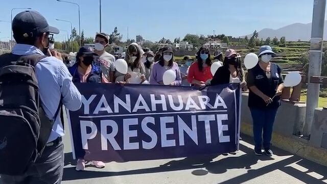 Marchan por enmallado del puente Chilina en acción cívica (VIDEO)