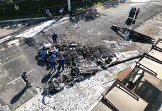 Brasil: Dos muertos deja caída de avioneta en una avenida de la ciudad de Sao Paulo