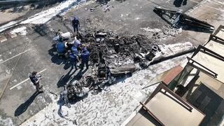 Brasil: Dos muertos deja caída de avioneta en una avenida de la ciudad de Sao Paulo