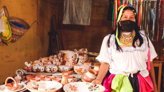 Mujer de San Martín saca adelante a su familia con artesanía de la comunidad Wayku (VIDEO)