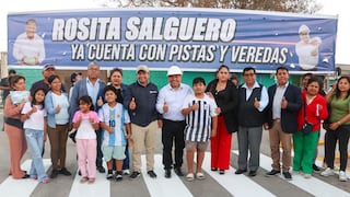 Pisco: inauguran pistas y veredas en sector de Rosita Salguero por más de S/5,2 millones