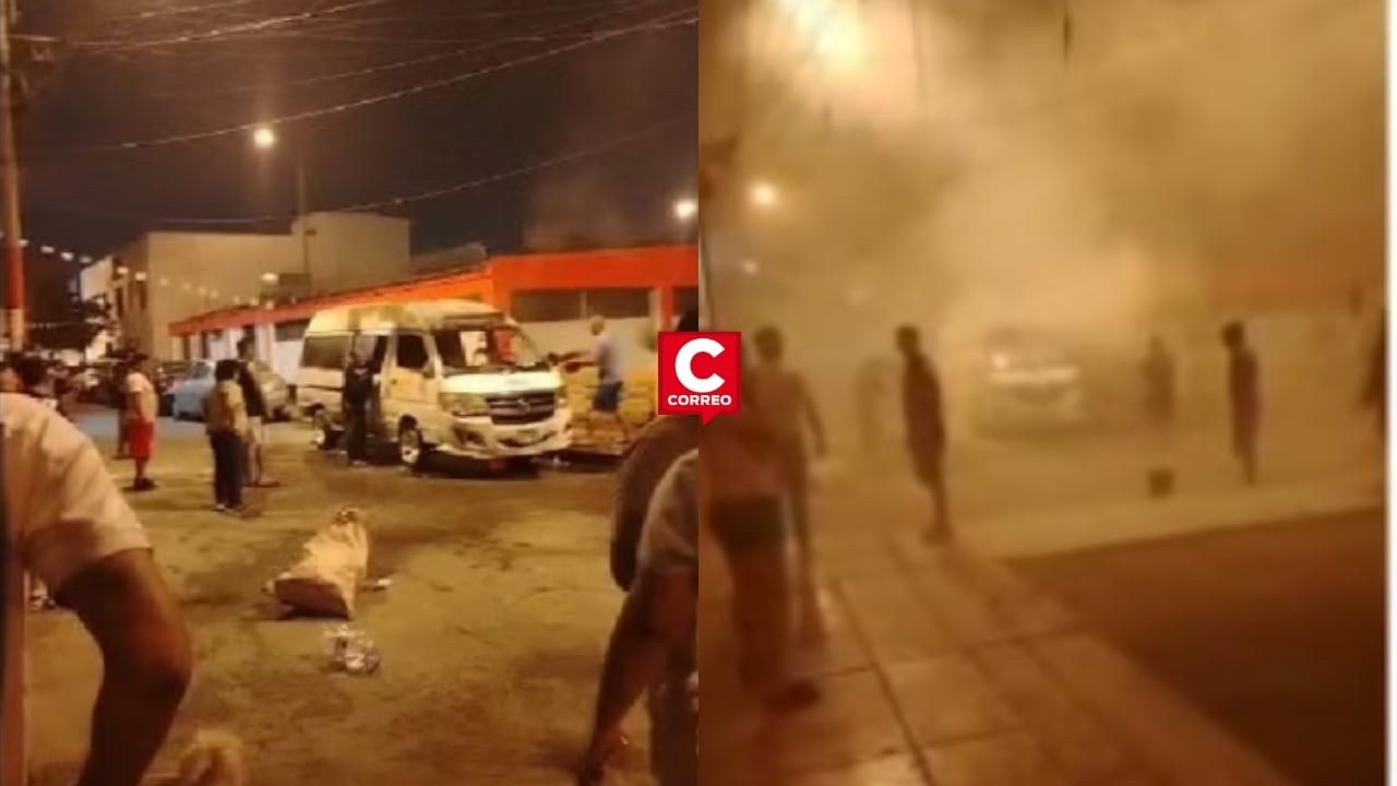 Callao: extorsionadores incendian combi de padre de familia que se negó a pagar cupo en Gambetta Baja. Composición: Diario Correo.