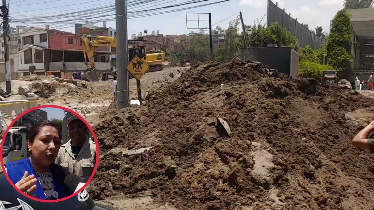 Denuncian a colegio Lord Byron por dejar lodo en el cauce de la torrentera Chullo (Foto: GEC)