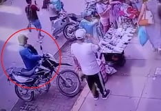 Cámaras captan robo de motocicleta en pleno centro de Chiclayo