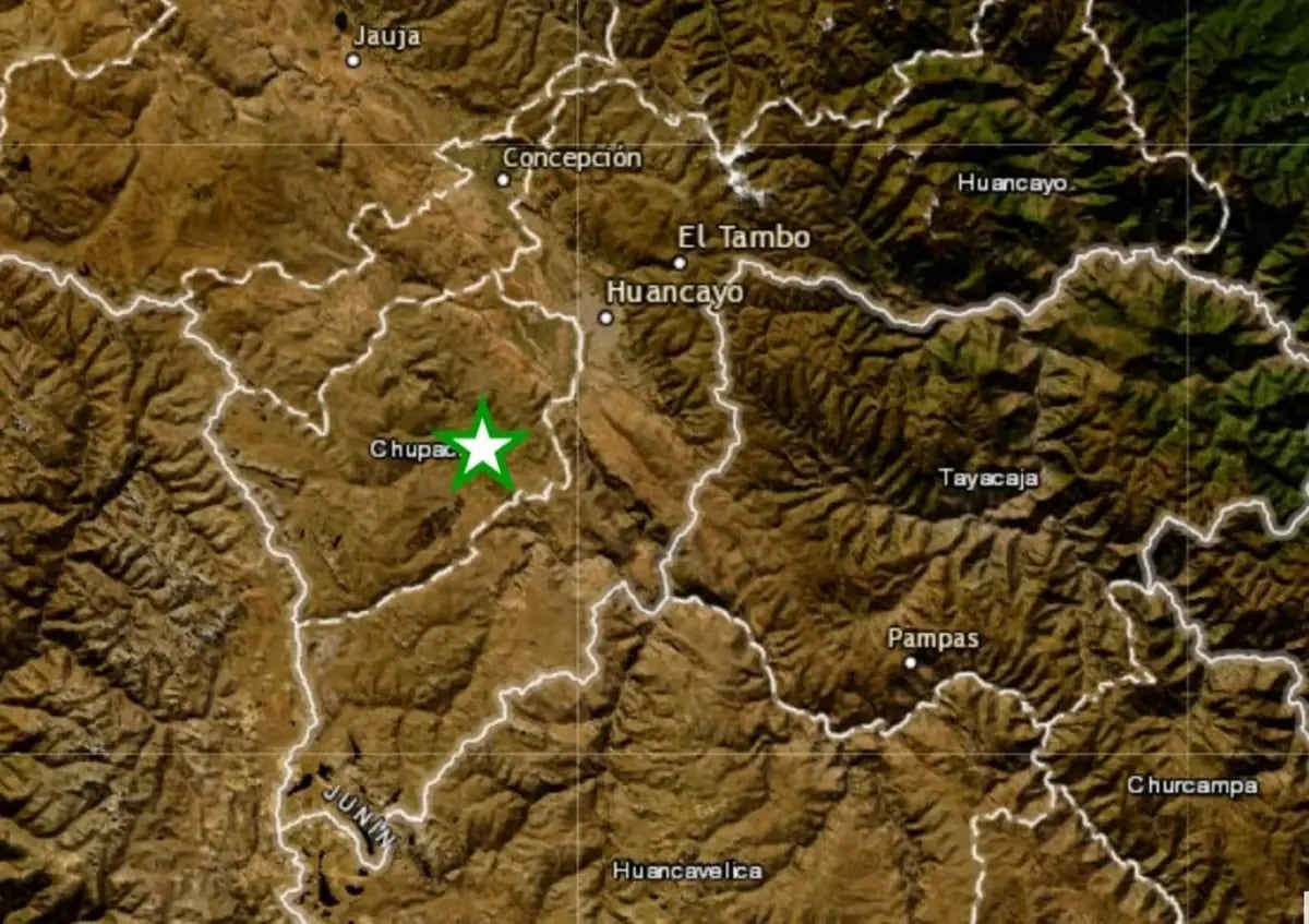 Nuevo sismo en Junín: movimiento de magnitud 4.4 se registró este viernes cerca de Chupaca.