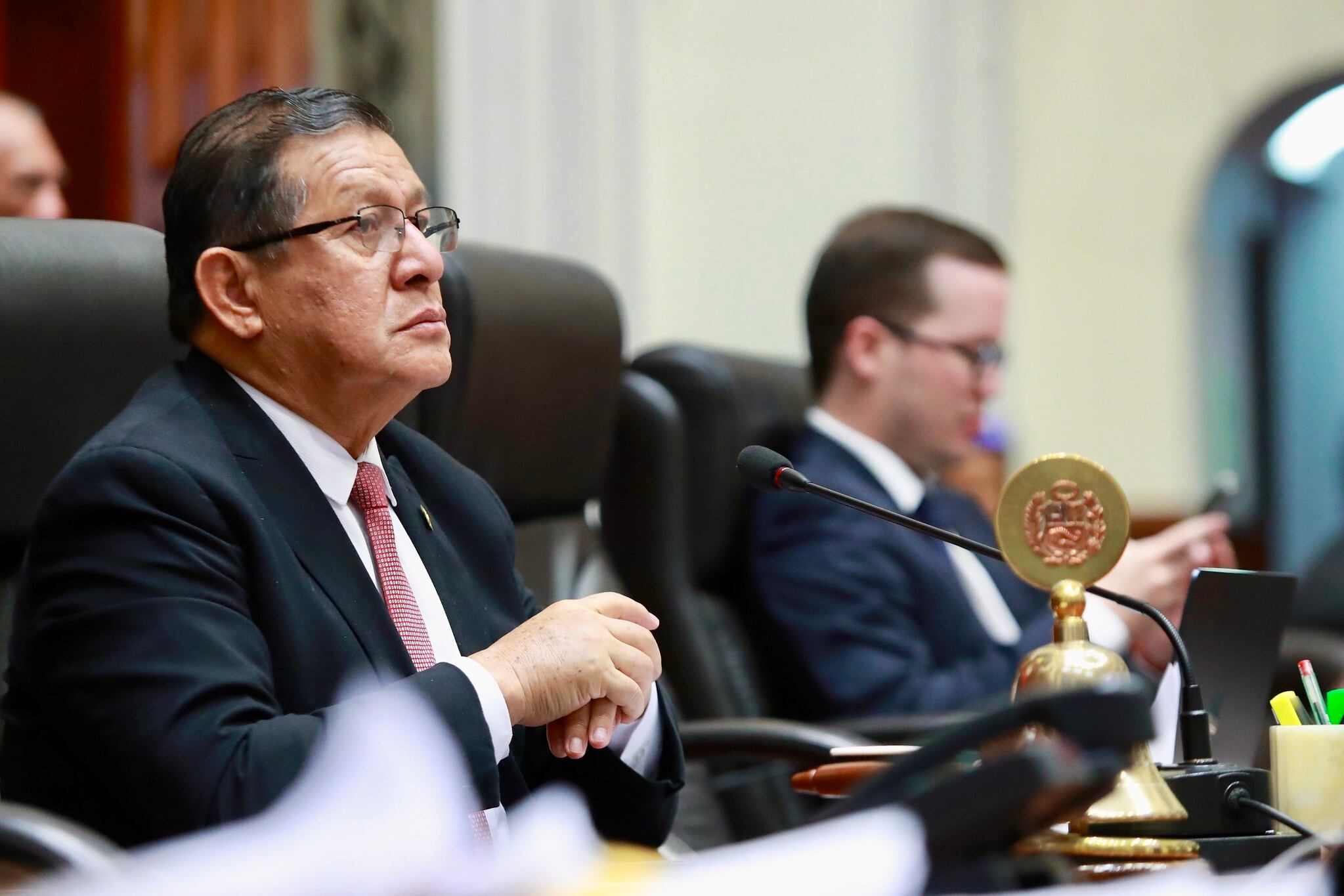 Eduardo Salhuana se pronunció sobre la importancia del respeto y la tolerancia en el ejercicio democrático. (Foto: Congreso)