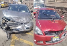 Cuatro escolares resultan heridos en choque de taxis en el Cercado de Tacna