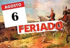 Feriado del 6 de agosto: qué se conmemora y cuánto deben pagarte si trabajas ese día