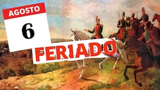 Feriado del 6 de agosto: qué se conmemora y cuánto deben pagarte si trabajas ese día
