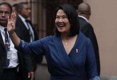 Keiko Fujimori llega a Torre Tagle para iniciar la ceremonia de Transmisión de Mando Supremo 2026