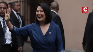 Keiko Fujimori llega a Torre Tagle para iniciar la ceremonia de Transmisión de Mando Supremo 2026