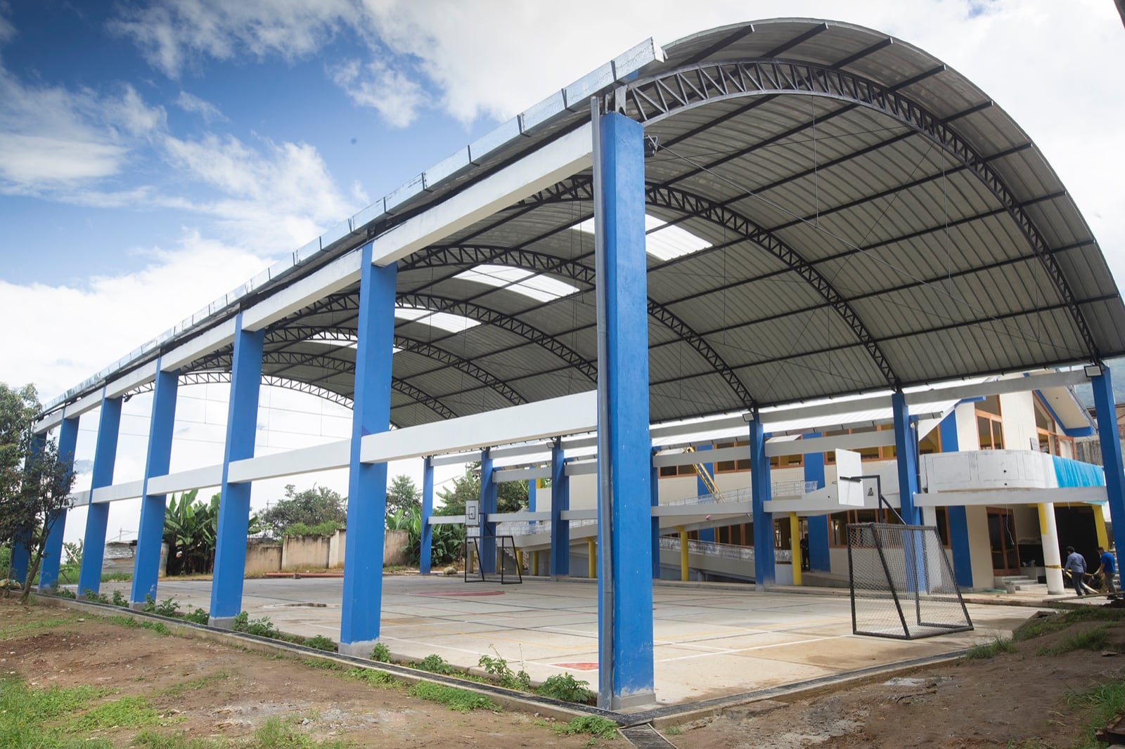 Obra de construcción de colegio Túpac Amaru en Frías se encuentra en su etapa final