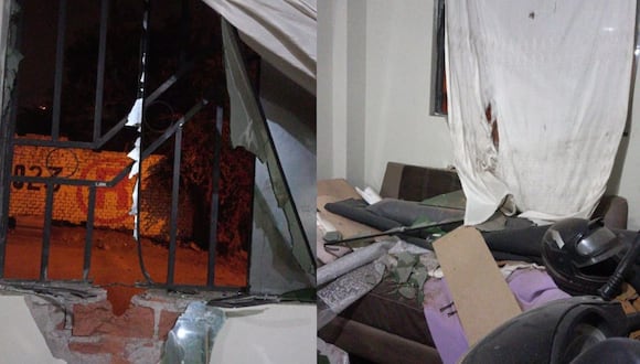 Hampones atacaron vivienda que se ubica en la calle Leoncio Prado, en el distrito de Florencia de Mora.