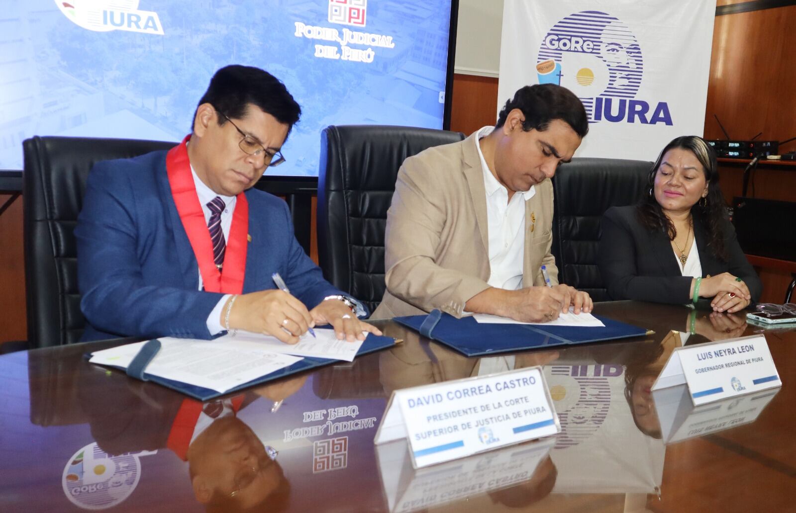 Firma de convenio entre el Gobierno Regional de Piura y Poder Judicial