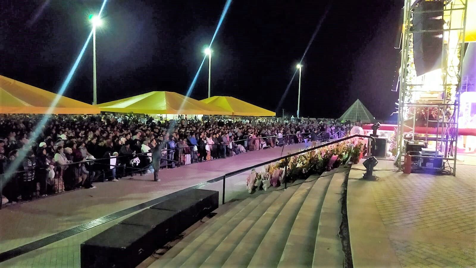 Miles de personas llegaron a misa en el Santuario de la Virgen de Chapi, en el distrito de Polobaya. Foto: difusión.