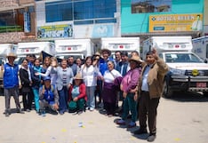 La Libertad: Entregan siete ambulancias para atender emergencias en Julcán