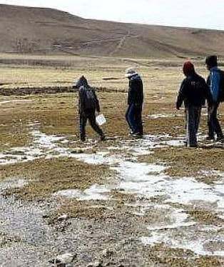 Heladas por descenso de temperatura en 6 provincias de Arequipa