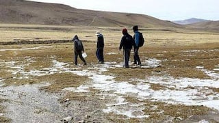 Helada y vientos fuertes para esta noche en zonas altas de Arequipa