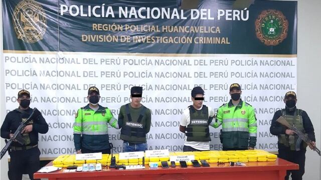 Golpe al narcotráfico en vías de Huancavelica