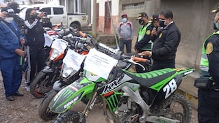 En mecánicas de Huancayo hallan  siete motos robadas y  con placas falsificadas