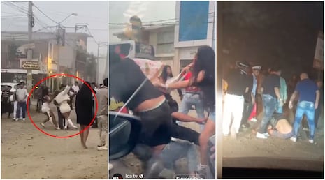 Ica: brutales peleas y caos tras celebraciones de Halloween en la subida a Huacachina