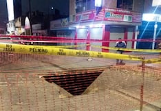 Trujillo: Enorme forado en la avenida 5 de Noviembre, frente al mercado La Hermelinda