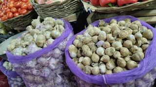 Huancayo: Precio del ajo de 6.50 subió 35.00 soles  en 7 meses