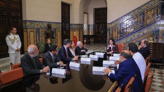 Keiko Fujimori dialogó con representantes del Acuerdo Nacional en Palacio de Gobierno