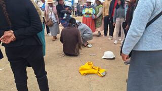 Puno: Casi linchan a dos presuntos ladrones de varillas