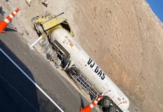 Camaná: Cisterna de gas se vuelca en la Quebrada del Toro y deja a conductor herido