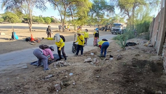 Campaña de limpieza en parque San Eduardo de Piura